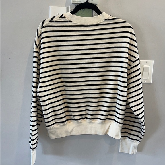 ANINE BING Dean Sweatshirt In Stripe Print - Picture 6 of 15